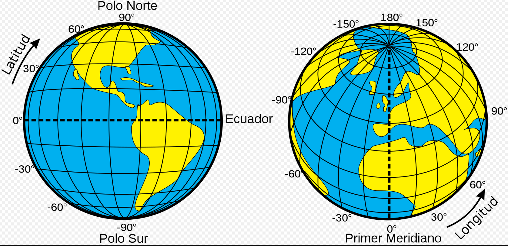 La imagen muestra un globo terráqueo