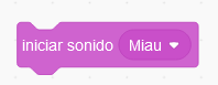 La imagen describe un bloque de sonido